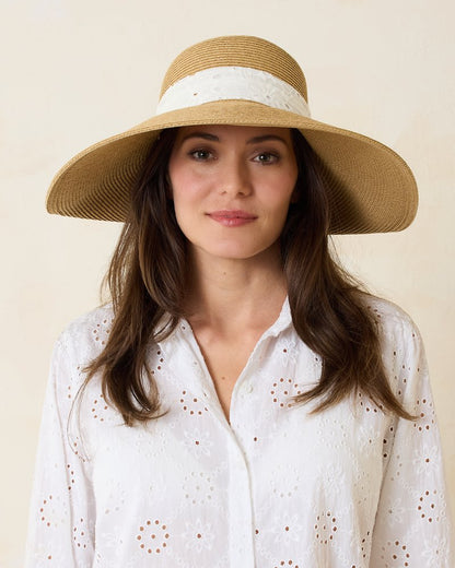 Tommy Bahama Ultra-Braid Bow Sun Hat