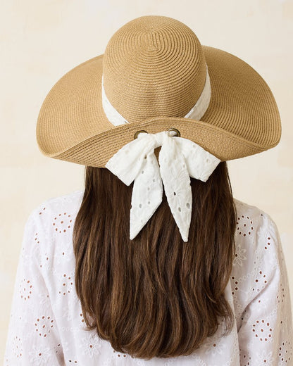 Tommy Bahama Ultra-Braid Bow Sun Hat