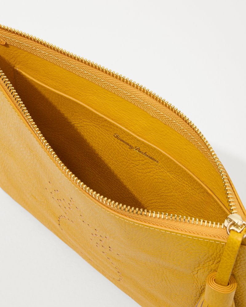 Tommy Bahama Tommy Bahama Perforated Leather Pouch